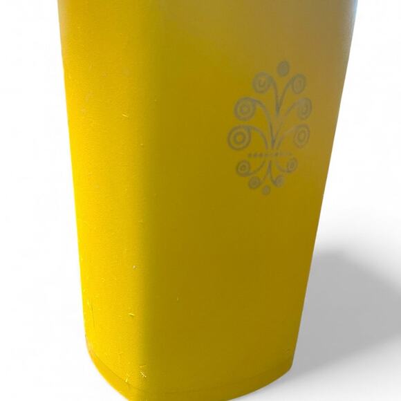 Tupperware 16 Cup Servalier Canister 1222 Lid Seal 808 Yellow Food Storage VTG - Picture 2 of 9